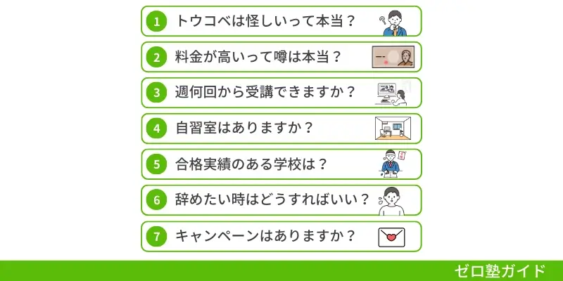トウコベ 口コミ 評判 よくある質問