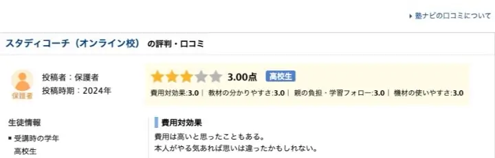 東大毎日塾 口コミ 評判⑳