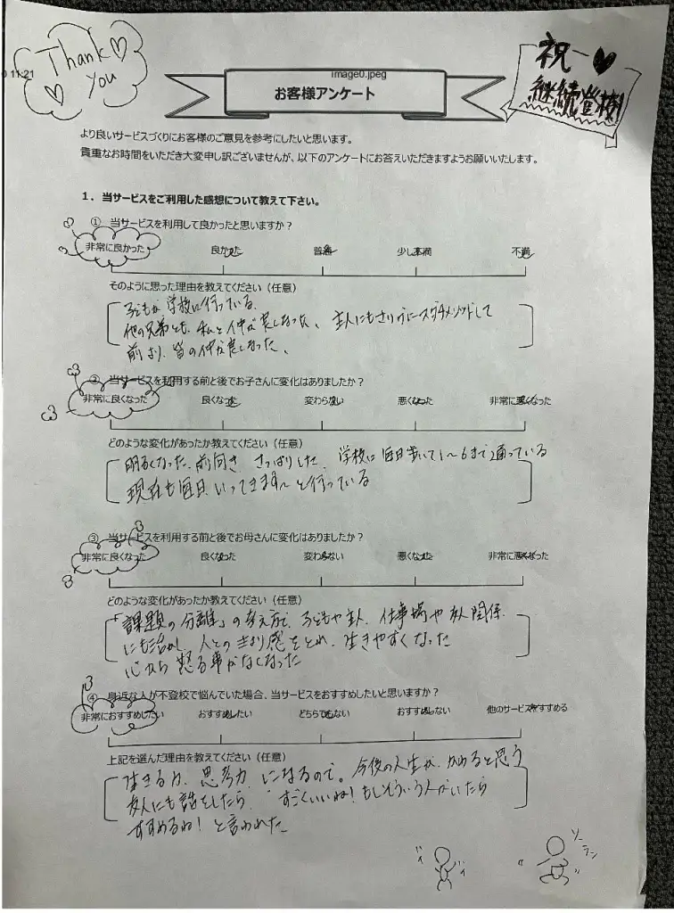 復学支援スダチ 口コミ 評判④