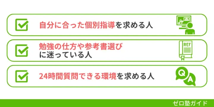 東大毎日塾はこんな人におすすめ！