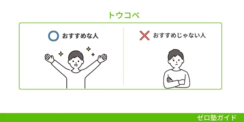 トウコベ 口コミ 評判 おすすめな人 おすすめじゃない人