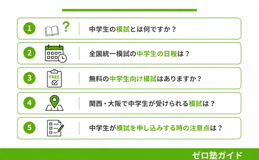 中学生 模試③