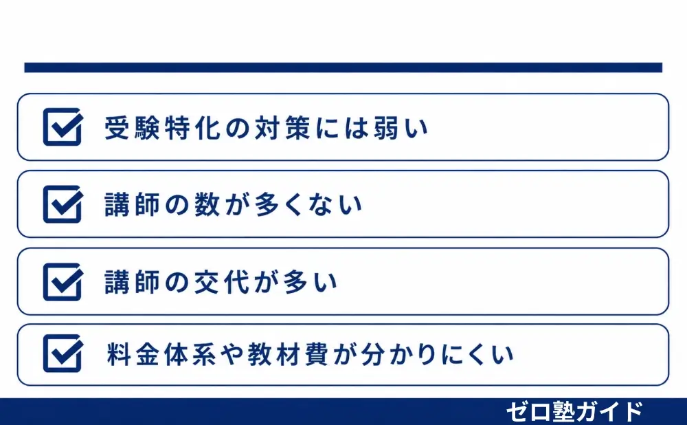 家庭教師の銀河 デメリット①