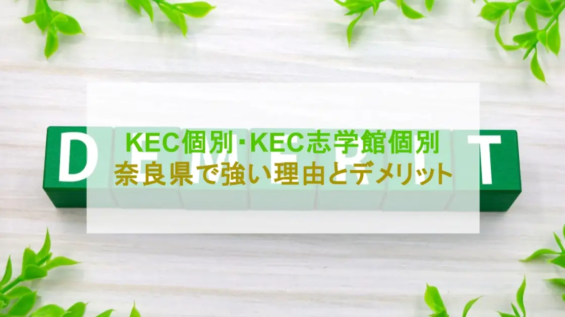 KEC個別・KEC志学館個別 デメリット