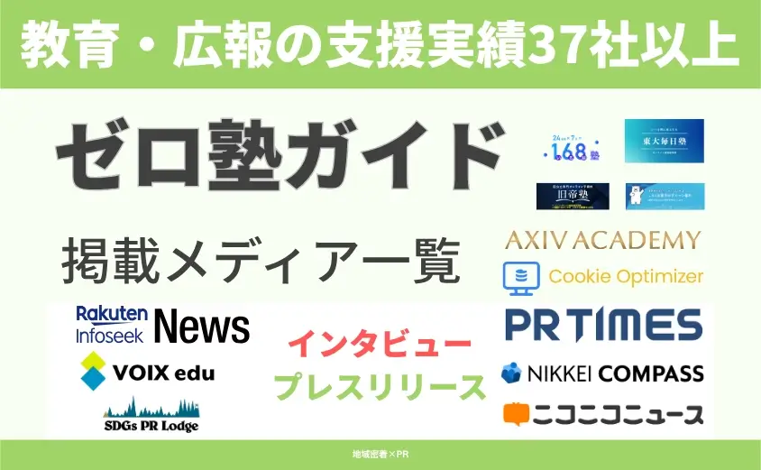 ゼロ塾ガイド 取材実績 掲載実績