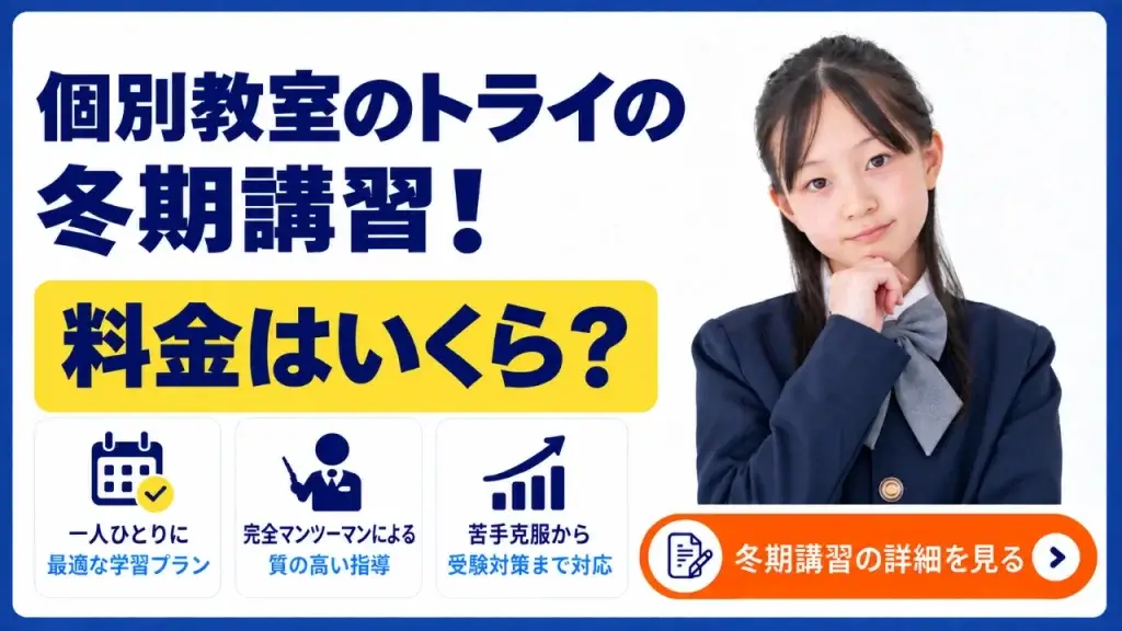 個別教室のトライ 冬期講習