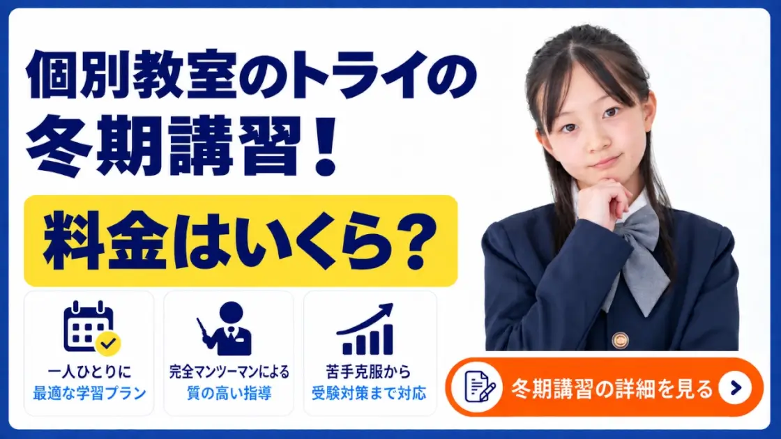 個別教室のトライ 冬期講習