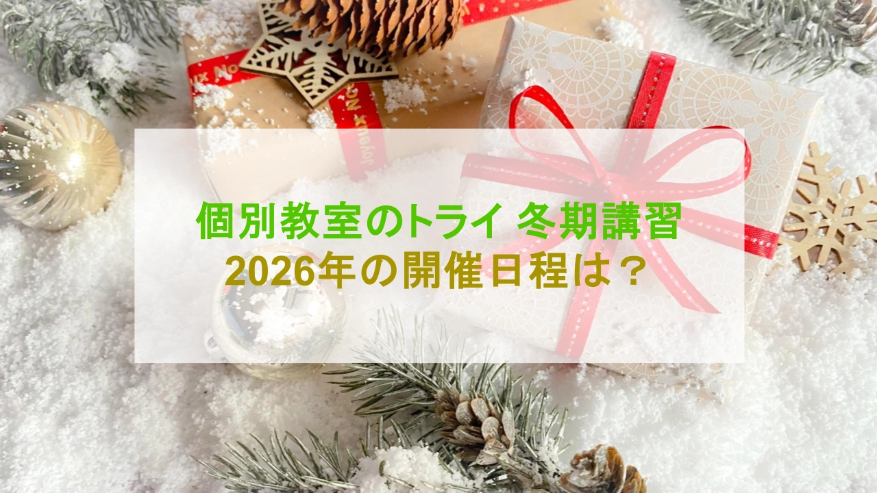 個別教室のトライ 冬期講習