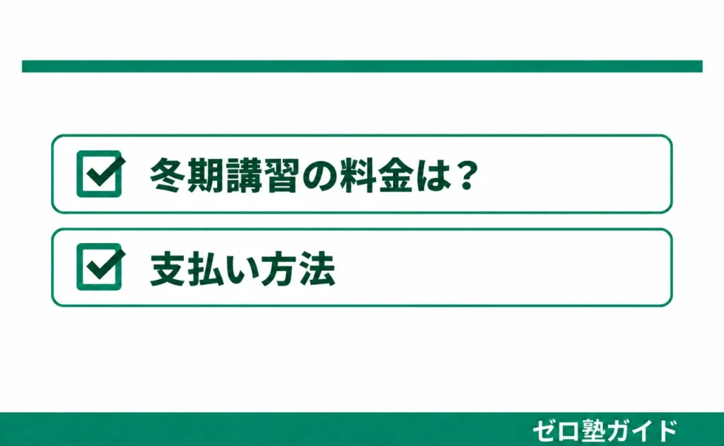 個別指導WAM 冬期講習②