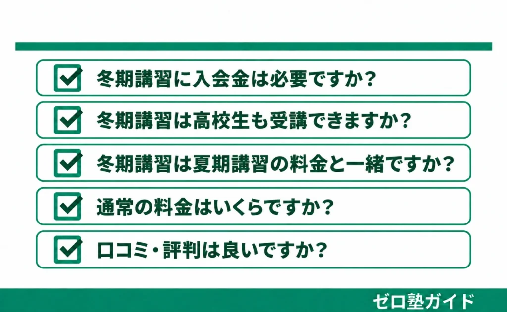個別指導WAM 冬期講習④