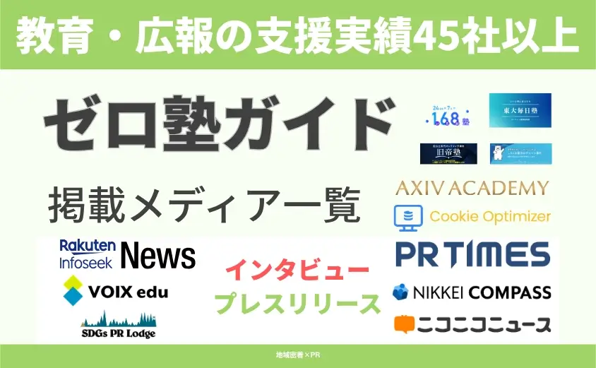ゼロ塾ガイド 取材実績