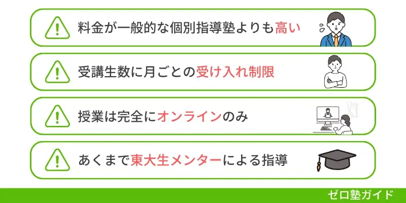 東大毎日塾 デメリット①