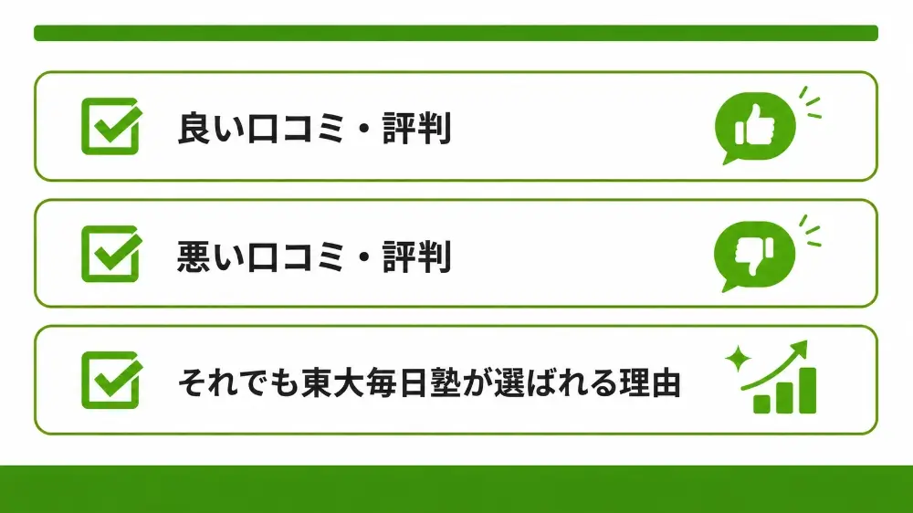 東大毎日塾 口コミ 評判②