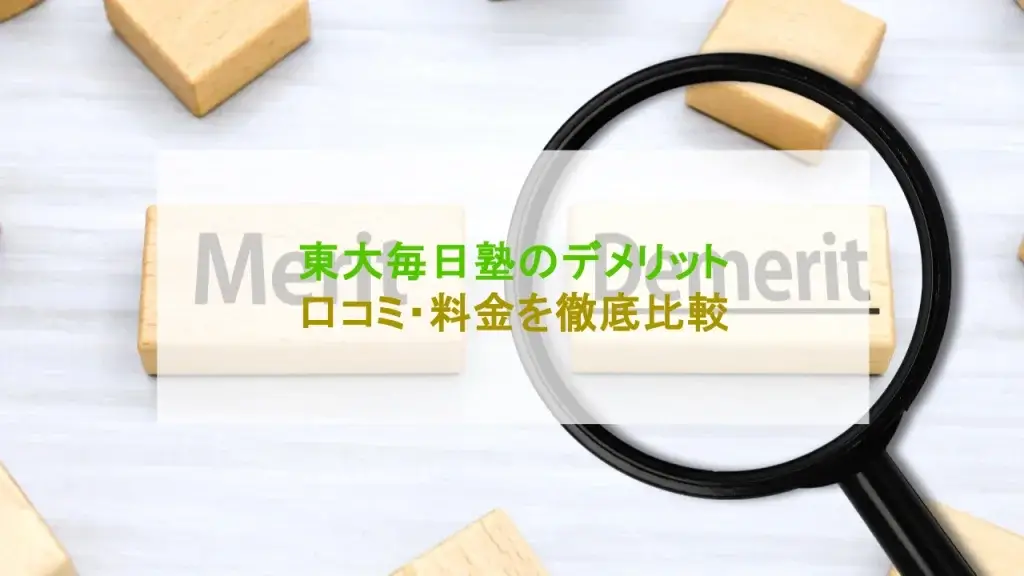 東大毎日塾 デメリット