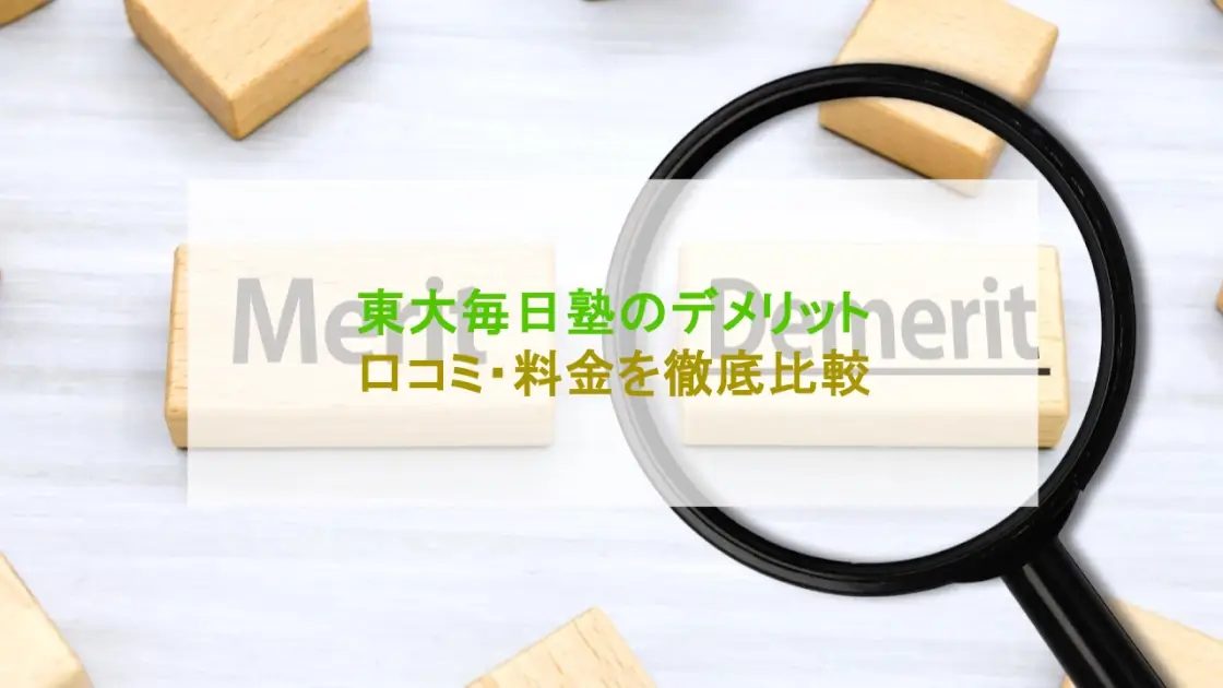 東大毎日塾 デメリット