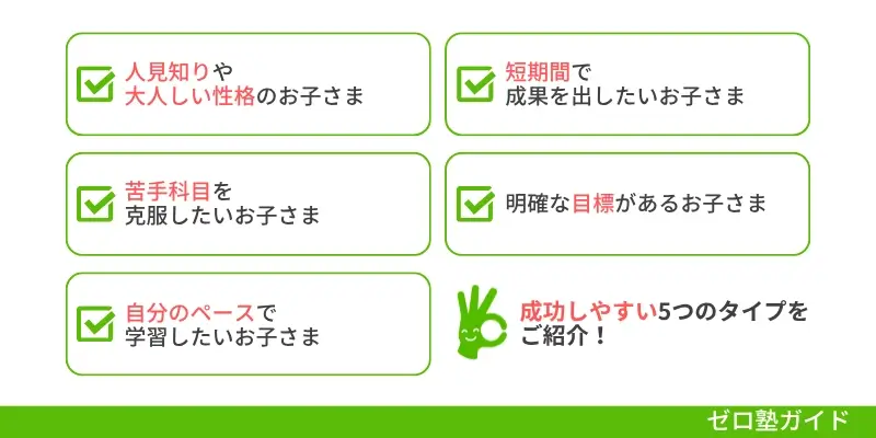 個別教室のトライ 向いている人②